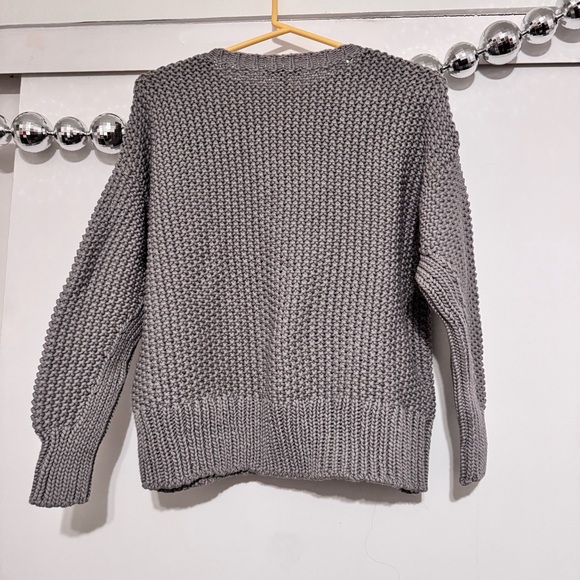 Eileen Fisher Organic Cotton Cord Crew Neck Box Top Knit Sweater - Picture 4 of 7